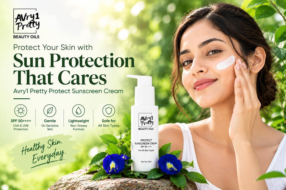 Best Sun Cream for Sensitive Skin in India 2026 - Avry1 Pretty Beauty Oils