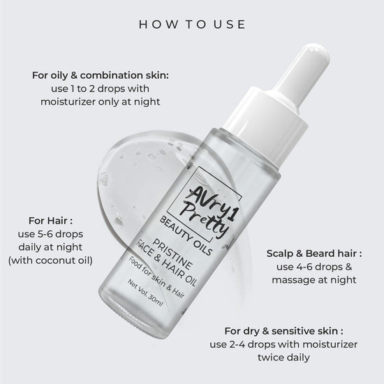 Avry1 Pretty Pristine Face & Hair Oil