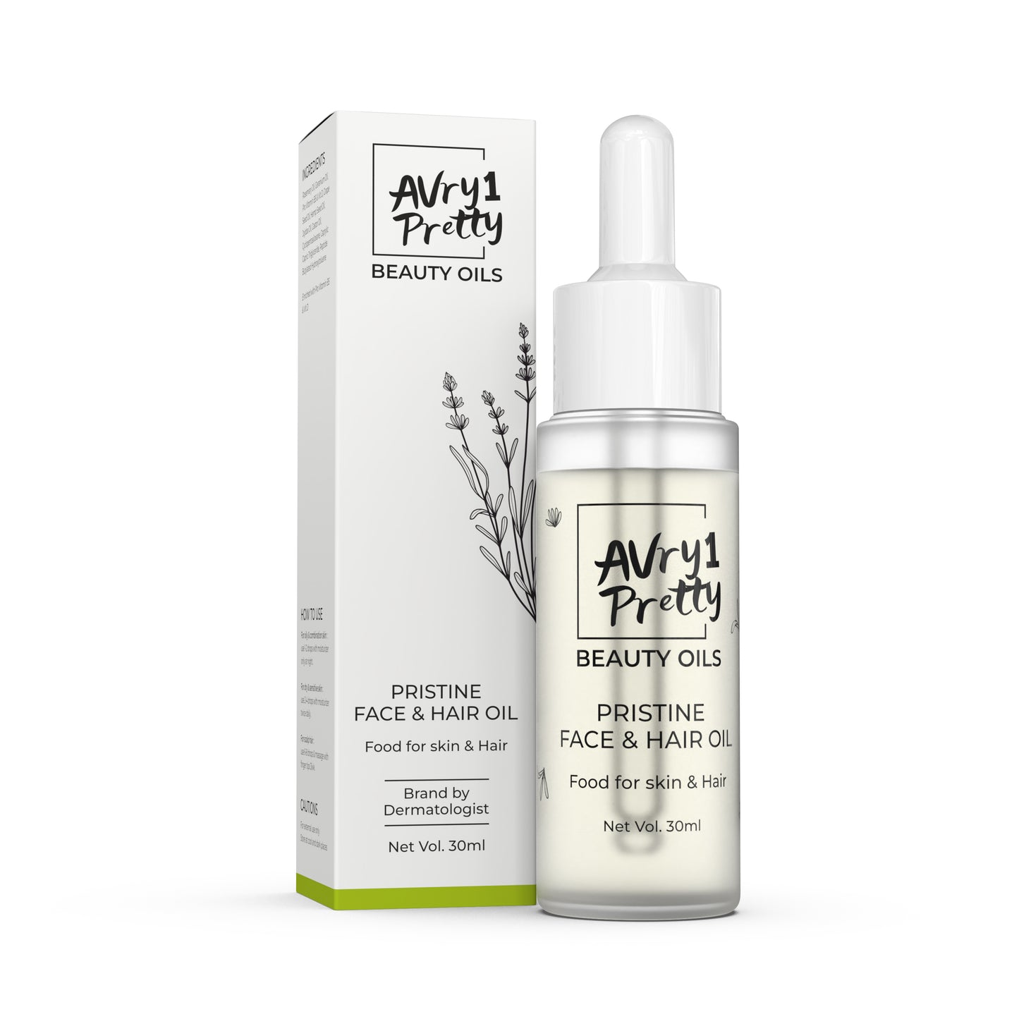 Avry1 Pretty Pristine Face & Hair Oil