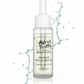 Avry1 Pretty pristine face and hair oil beauty oil bottle with water splash on a white background